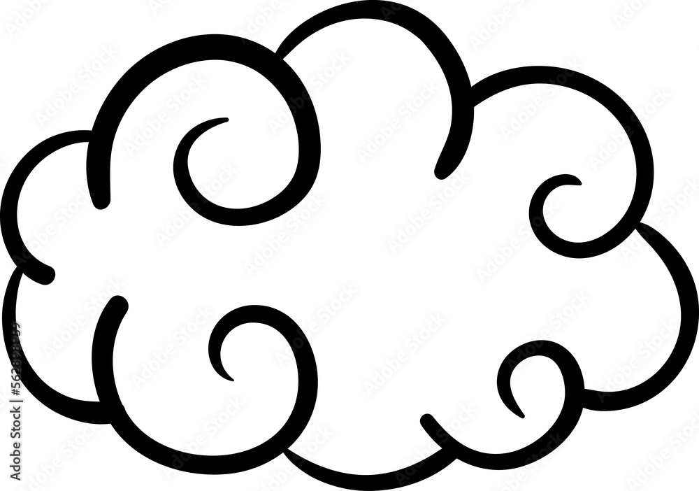 Japanese cloud doodle