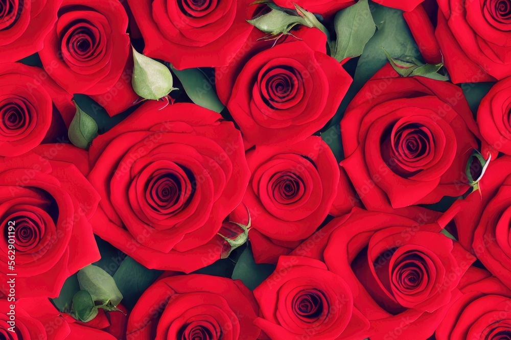Valentine's Day Roses Seamless Repeating Repeatable Texture Pattern Tiled Tessellation Background Image Valentine's Day Roses Seamless Repeating Repeatable Texture Pattern Tiled Tessellation Background Image