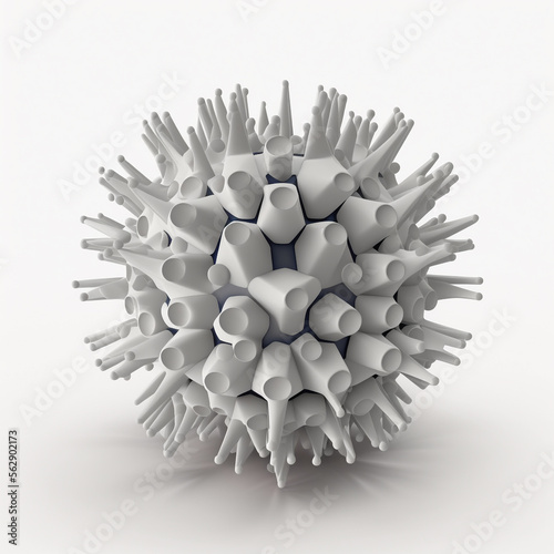 3D Virus Illustration / Icon