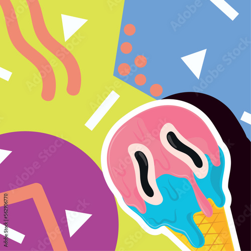 ice cream 90s modern