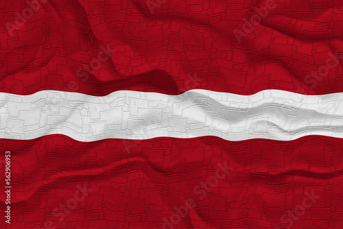 National Flag of Latvia. Background with flag of Latvia