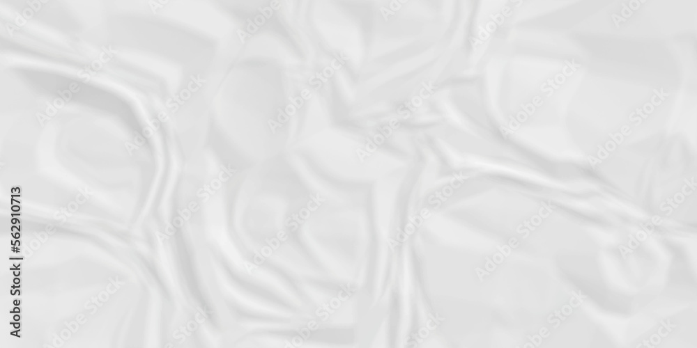 Fototapeta premium White paper crumpled texture. white fabric textured crumpled white paper background. panorama white paper texture background, crumpled pattern texture backgrund.