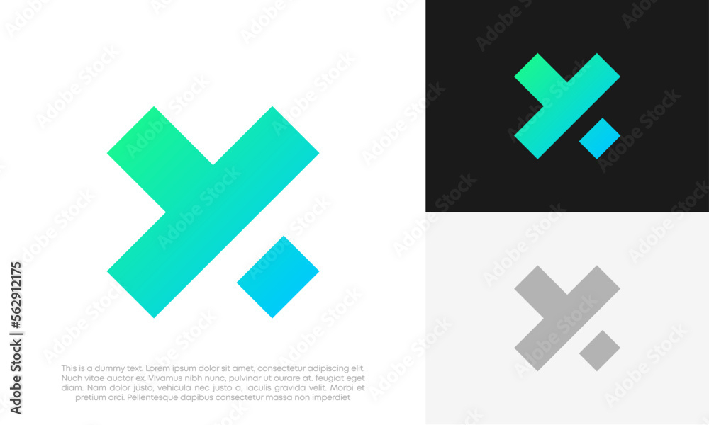 XY or YX letter logo initial minimal design vector XY or YX letter logo initial minimal design vector