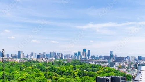 春の東京　都市風景　タイムラプス 2022