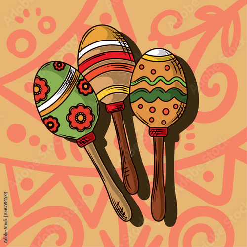 mexican maracas design