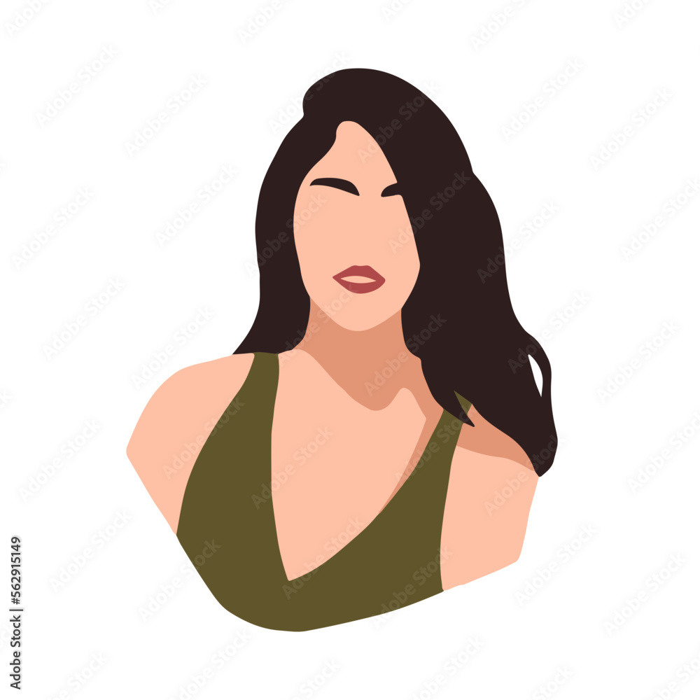Woman Flat Illustration Woman Flat Illustration