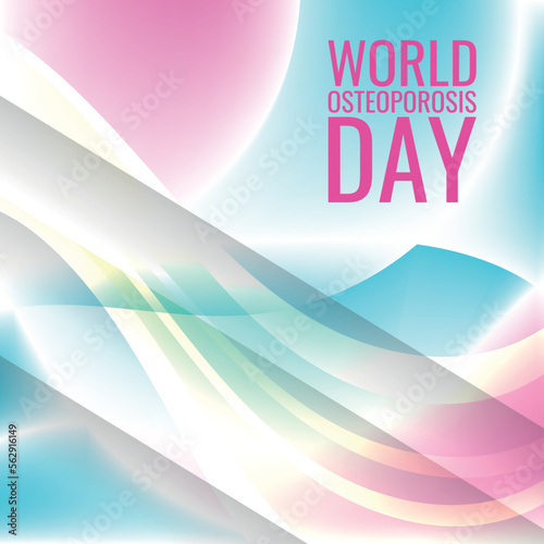 World Osteoporosis Day. Design suitable for greeting card poster and banner