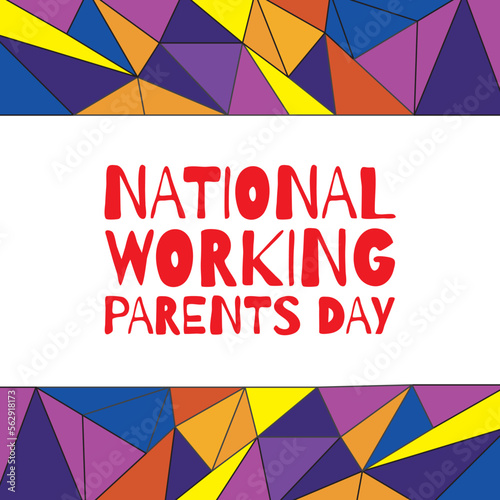 Vector illustration on the theme of National Working Parents Day