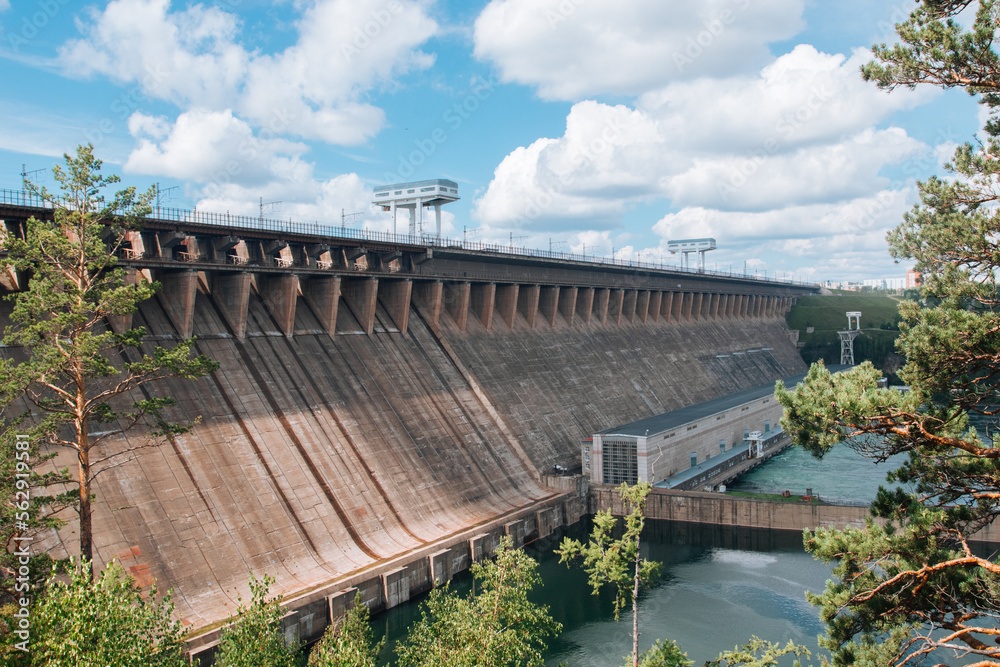 Bratsk hydroelectric power station on the river Bratsk hydroelectric power station on the river