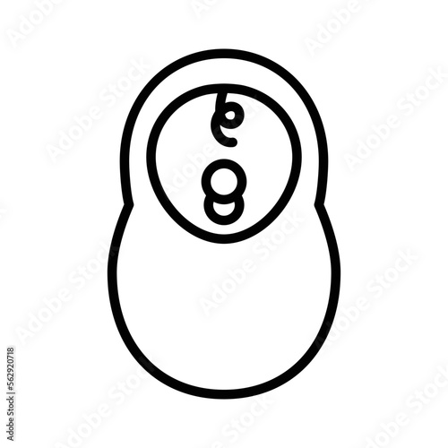 Newborn baby vector icon symbol design