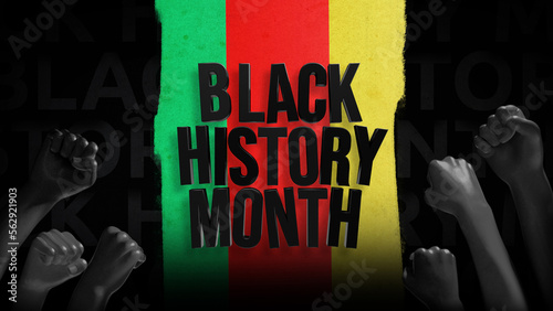 Black history month background. African American History or Black History Month. black history month 2023 photo