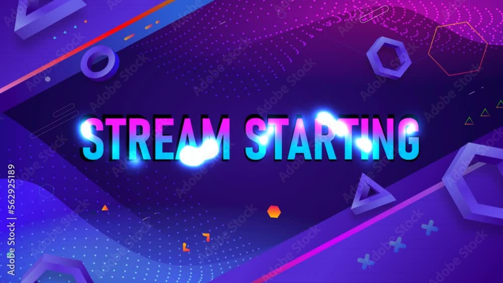 stream starting animated overly gaming overly, Twitch overlays Stock ...