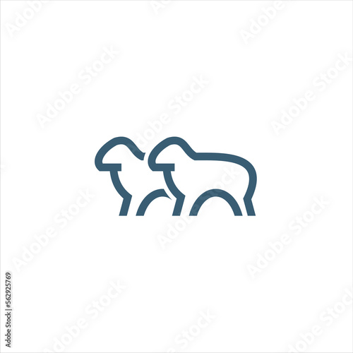 sheep logo design template, logo inspiration.