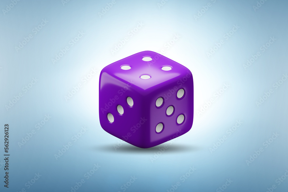 Uncertainty concept with dice standing on its edge - 3d rendering Uncertainty concept with dice standing on its edge - 3d rendering