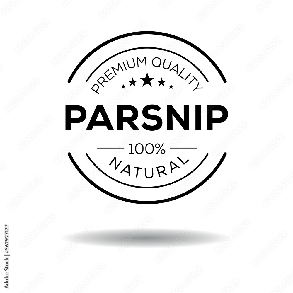 Fototapeta premium Creative (Parsnip), Tangelo label, vector illustration.