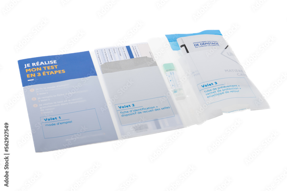 Self Contained Screening Colorectal Cancer Testing Sample Test Kit And