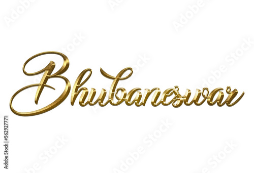 India City Name Gold Text for event backdrop