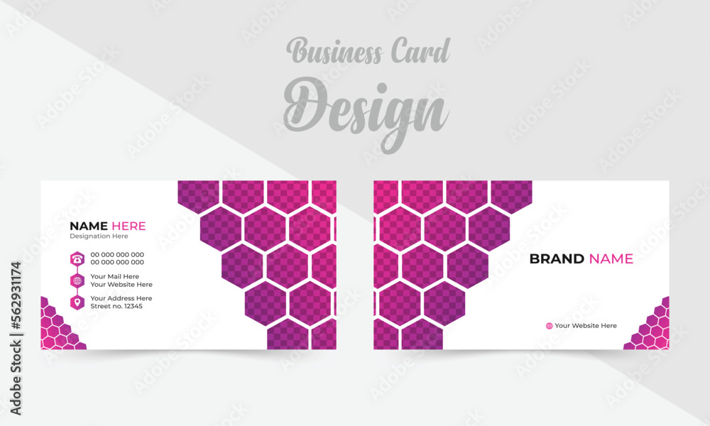 Creative luxurious business card.