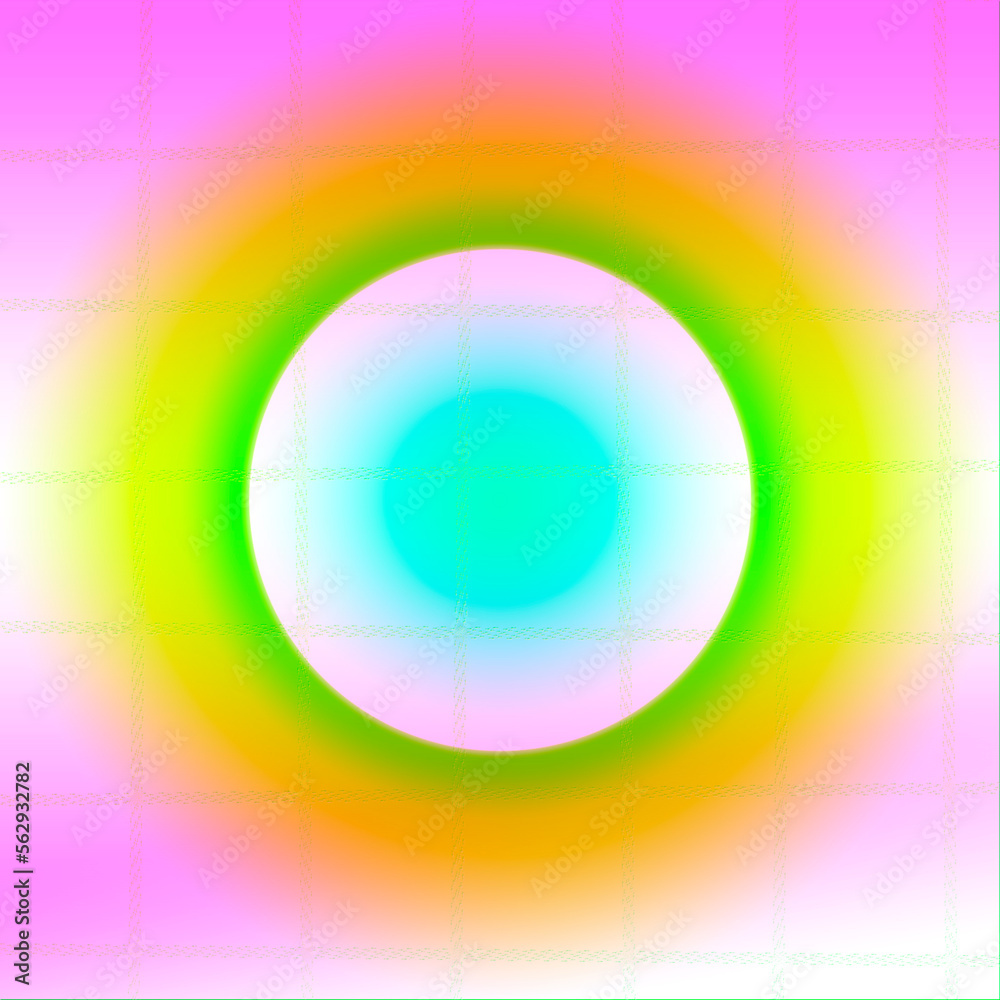 multi color ring shape with soft focus blur edges on horizontal gradient background. space for text multi color ring shape with soft focus blur edges on horizontal gradient background. space for text
