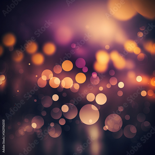 abstract bokeh background, sparking lights , generative ai
