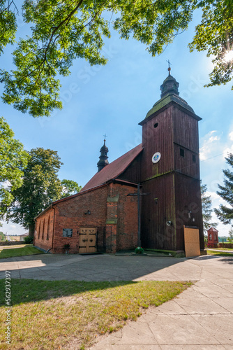 Church of the Assumption of the Blessed Virgin Mary in Lubnice, Lodz Voivodeship, Poland