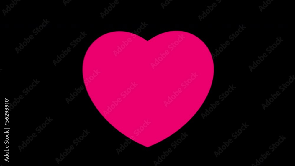 Heart animation for Valentine background