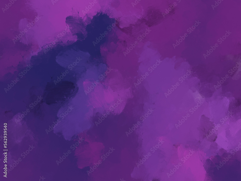 abstract background of brush oil paint in colorful purple blue