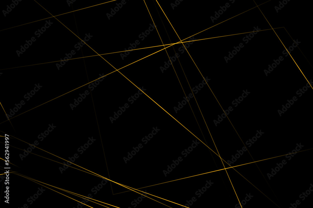 Fototapeta premium Abstract black with gold lines, triangles background modern design. Vector illustration EPS 10.