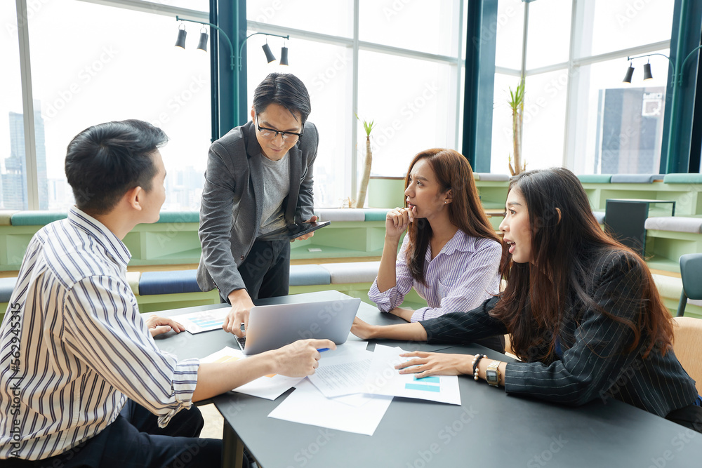 businessman meeting and discussing about work in the office businessman meeting and discussing about work in the office