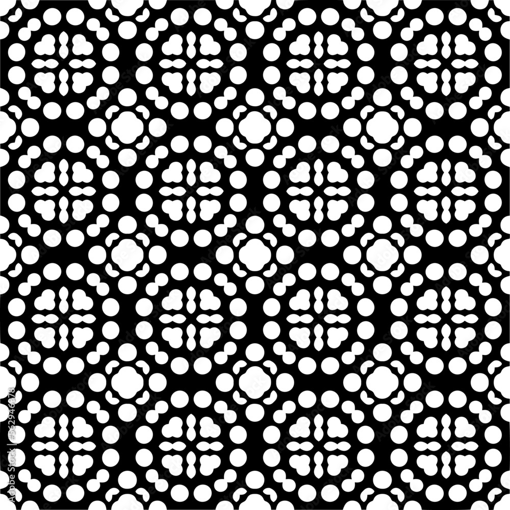 Vector pattern in geometric ornamental style. Black and white color.Seamless pattern. Vector pattern in geometric ornamental style. Black and white color.Seamless pattern.