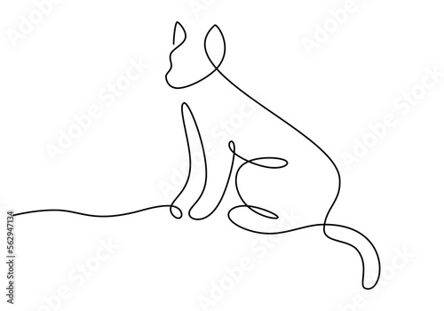 Hand drawing one line of ca...