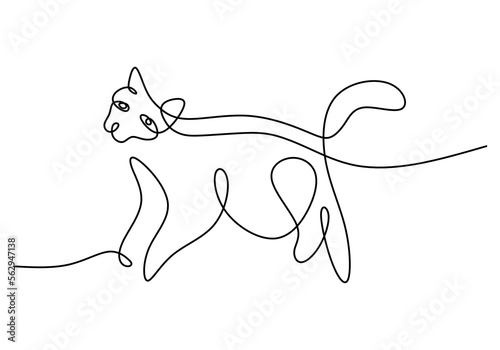 Hand drawing one line of cu...