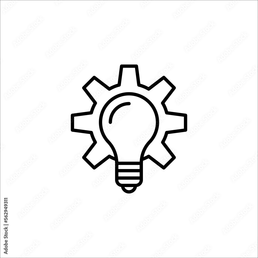 Creative ideas light bulb concept. Ideas icon. vector illustration on white background Creative ideas light bulb concept. Ideas icon. vector illustration on white background