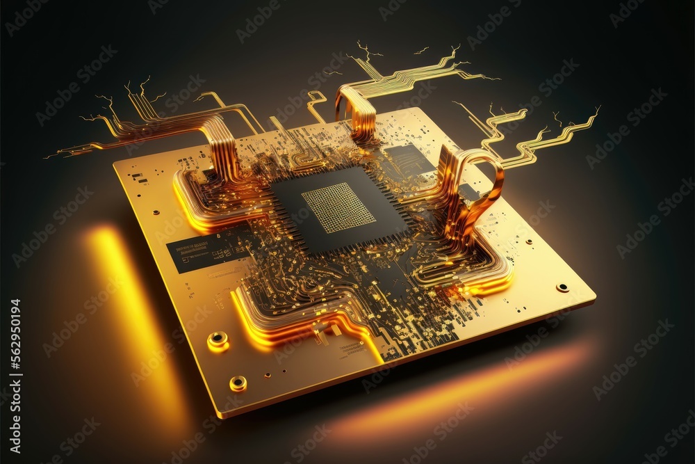 Generative AI cyberspace design chip processor board and branch ...