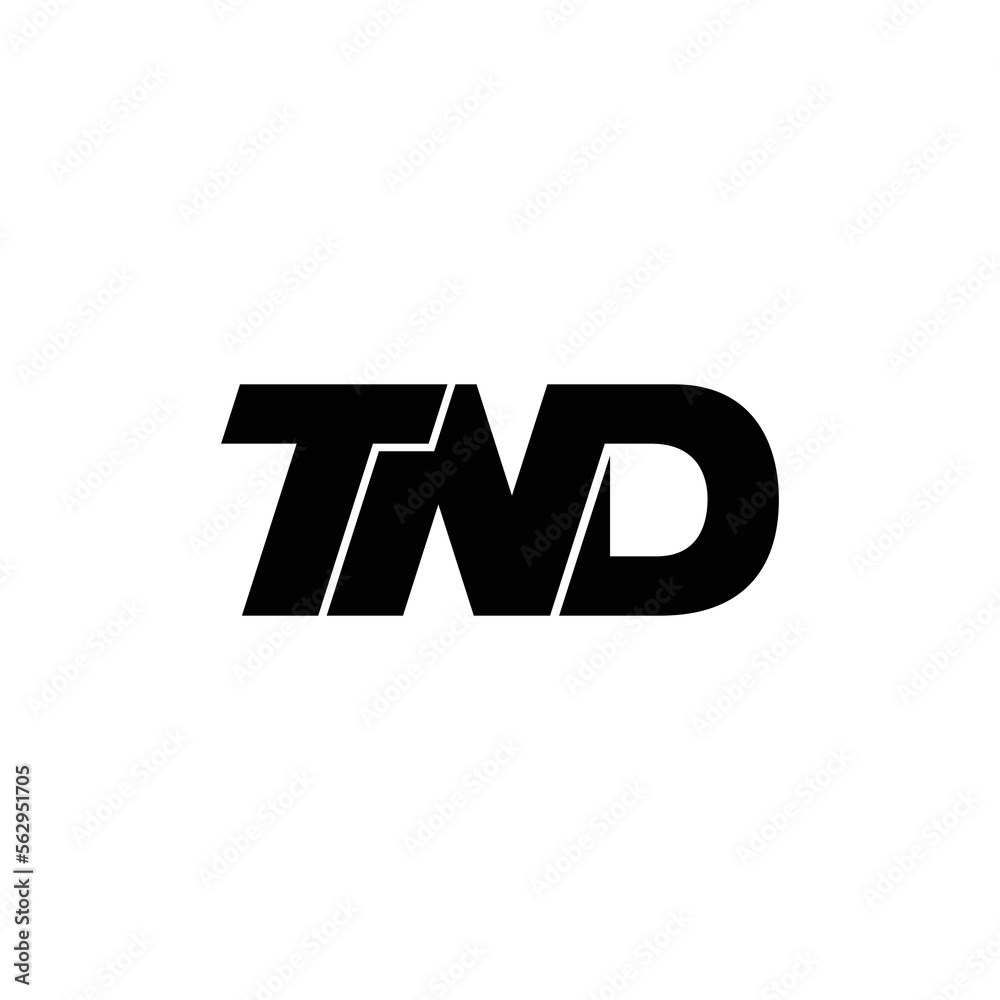 TND letter monogram logo design vector TND letter monogram logo design vector