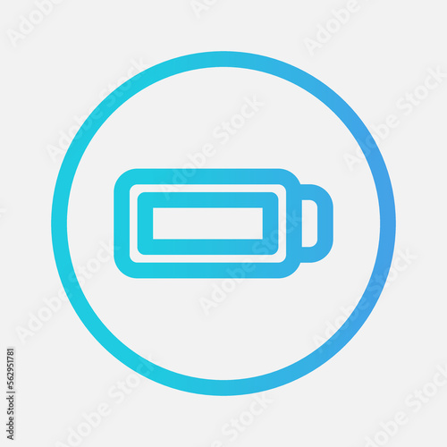 Free Download Full battery icon in gradient style about essentials, use for website mobile app presentation - GFXLoad