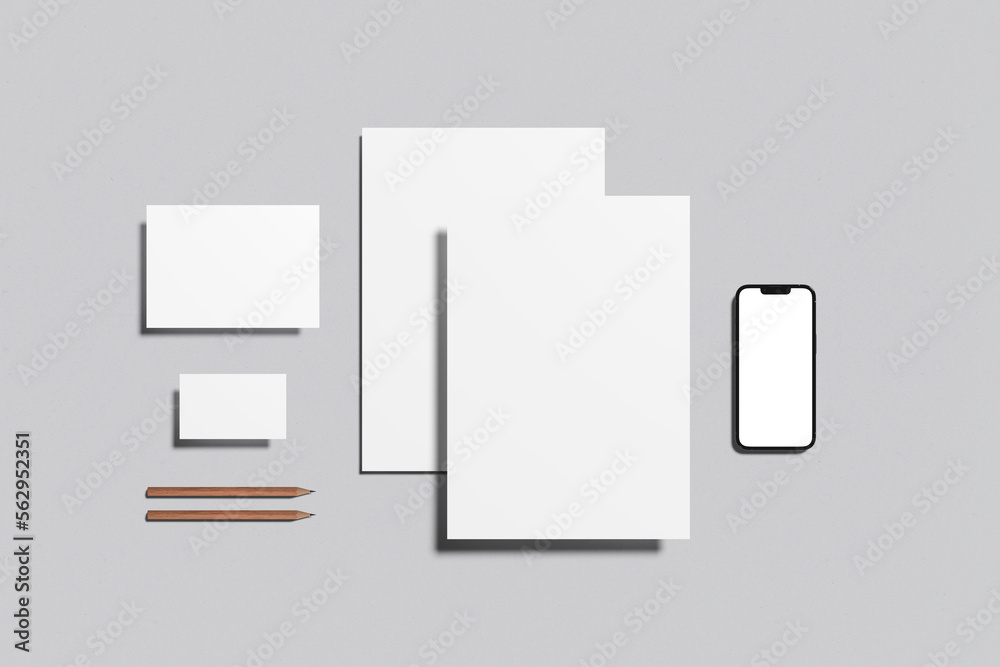 Stationery Blank Mockup