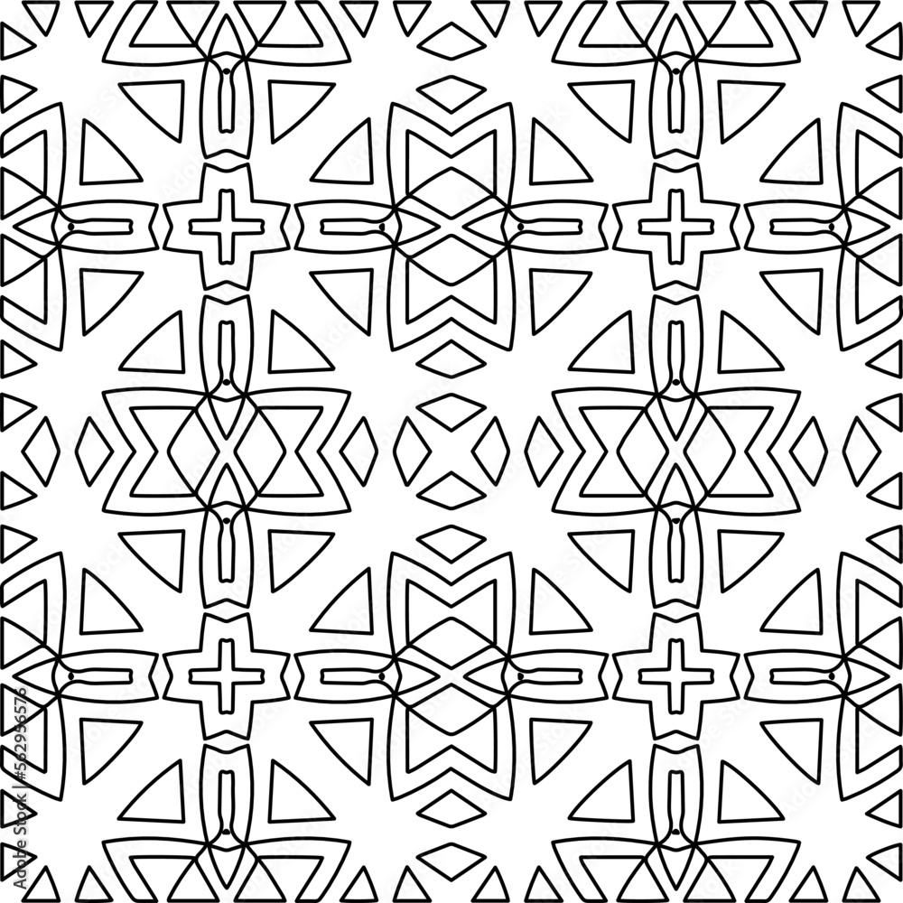 Stylish texture with figures from lines.
Abstract geometric black and white pattern for web page, textures, card, poster, fabric, textile. Monochrome graphic repeating design. Stylish texture with figures from lines.
Abstract geometric black and white pattern for web page, textures, card, poster, fabric, textile. Monochrome graphic repeating design.