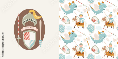 Pattern Joust and emblem Knight Party