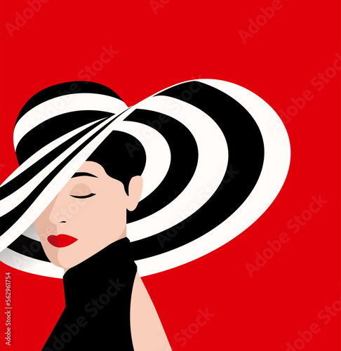 Elegant Woman With Hat