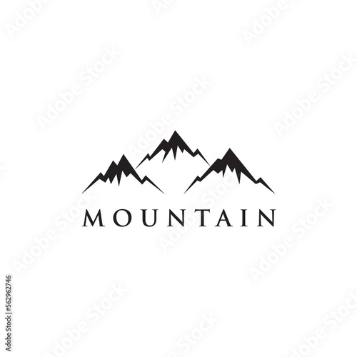 mountain vector logo design template, Mountain vector icon illustration design, Adventure design template