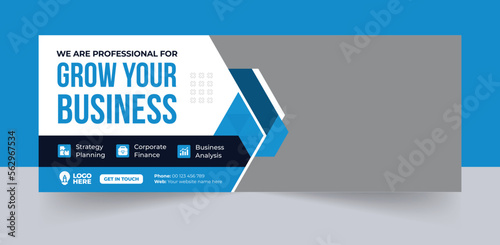 Digital marketing facebook cover web banner template, Corporate Business Facebook Cover Banner © MD