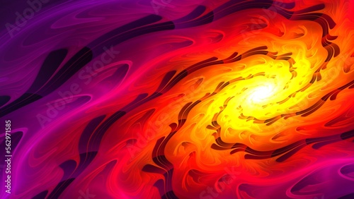 Abstract cosmic swirl for art projects. 3D illustration