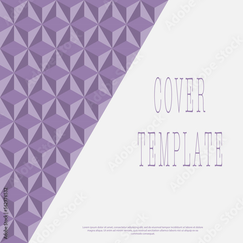 Mosaic design. Layout for the design of the cover, banner, poster, postcard. Template for corporate style, interior, prints and decorations