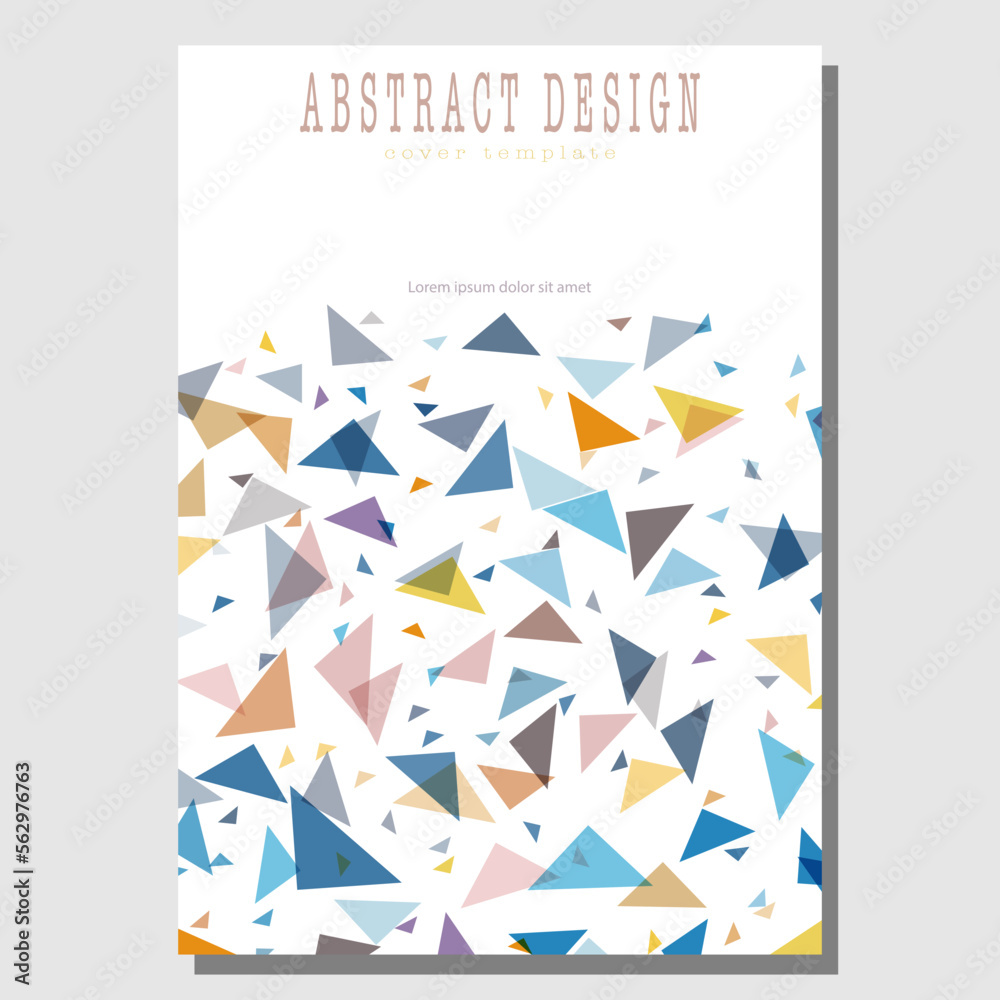 Abstract design of a poster, banner, poster, cover or postcard. Corporate style layout. The idea of the interior, prints and decorations. Layout for creative design.
