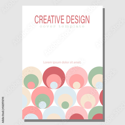 A creative idea for the design of a cover, banner, poster, postcard. Template for corporate style, interior, prints and decorations. Layout for creative design