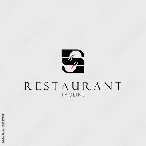 bowl restaurant logo vector illustration design
