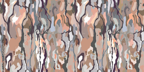 Tree bark vector seamless pattern