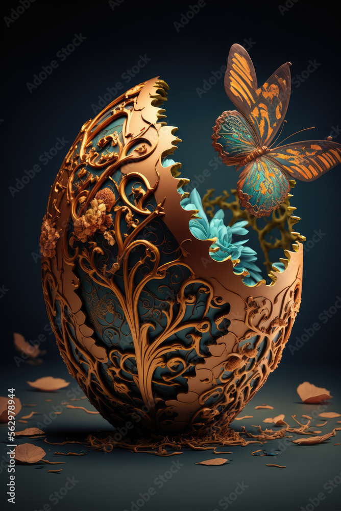 Abstract Easter Egg Abstract Easter Egg