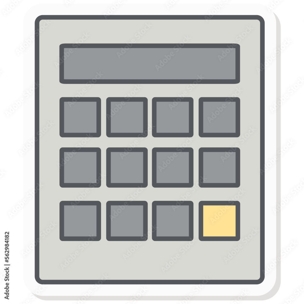 Profit Calculator Tool Infographics Sticker Company Budget Presentation Icon